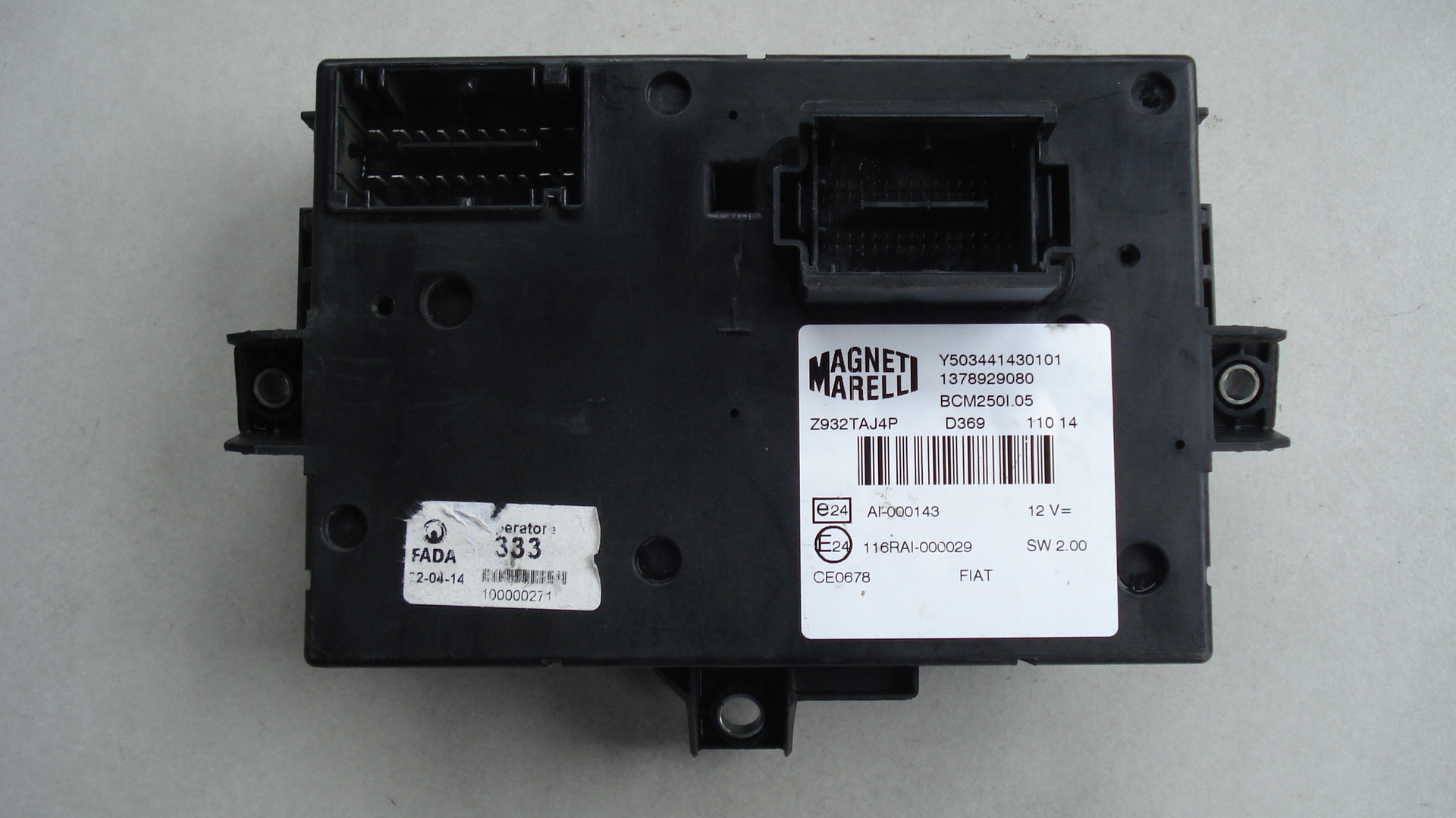 Moduł BCM 137892080 Y503441430101 Fiat Ducato Boxer Jumper Numer katalogowy części 137892080 Y503441430101   MODUŁ BCM