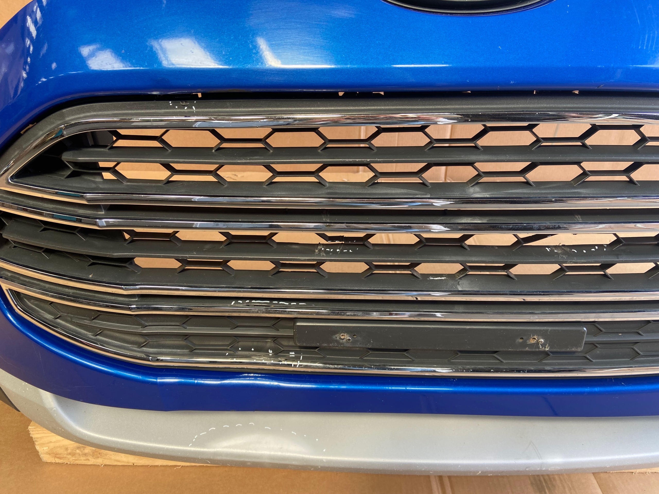 FORD ECOSPORT 2012-2017 bumper front complete blue METALIC