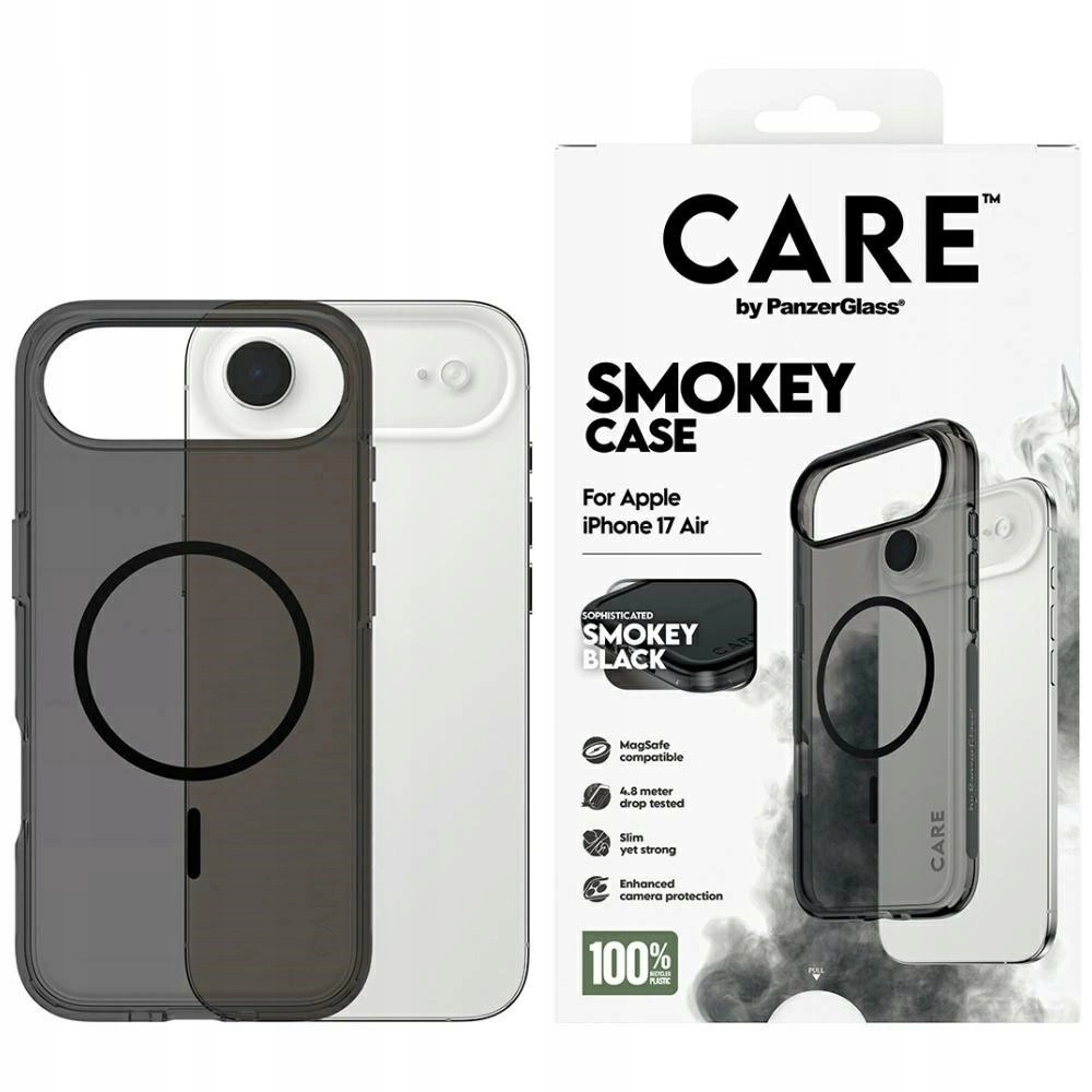 Etui Care PanzerGlass Urban Explorer w. Black MagSafe iPhone Air czarne