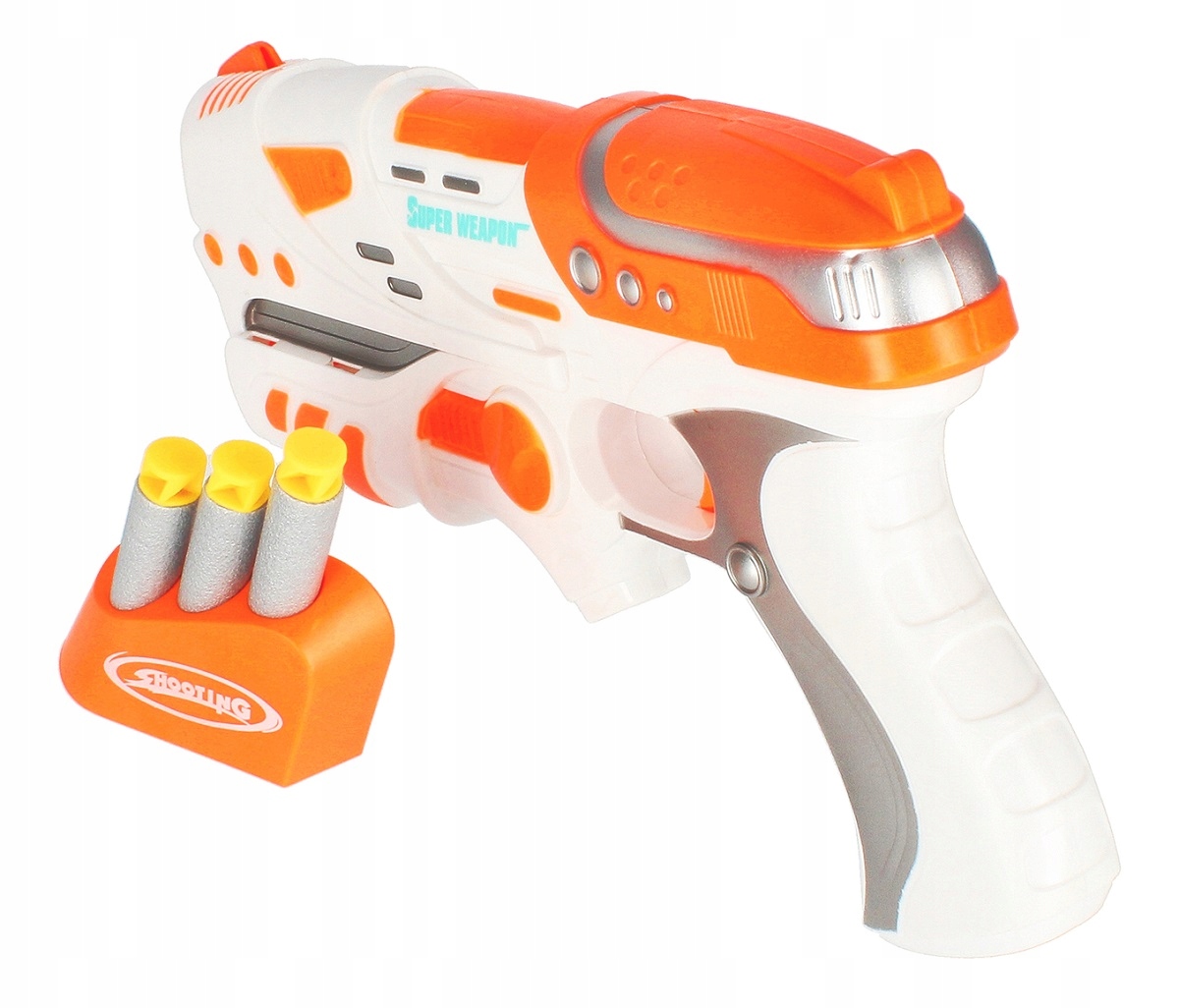 WYRZUTNIA PISTOLET NA STRZAŁKI 2 MAGAZYNKI 454594 Marka Mega Creative