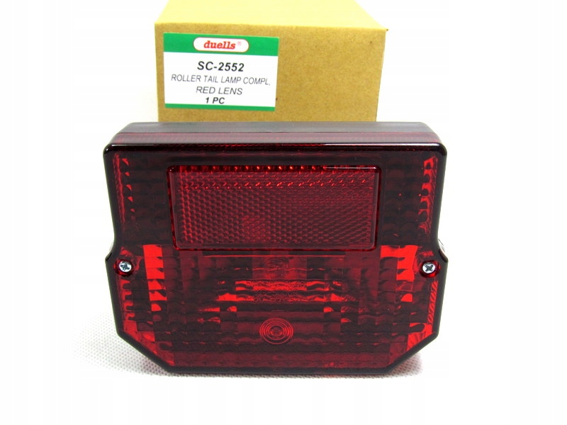 Duells Lampa tylna Tył Prostokątna czerwona Mz Etz 150 250 Simson S51 SR50