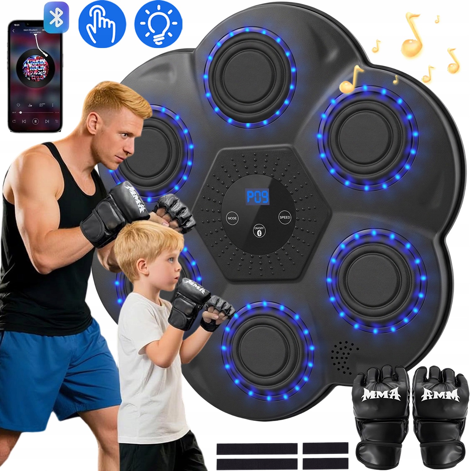 Music Boxing Machine Bluetooth Tréninková Boxovací Deska S Bluetooth