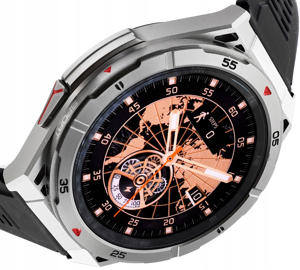 Rubicon Chytré Hodinky RNCF41-STŘÍBRNO-ČERNÝ Silikon