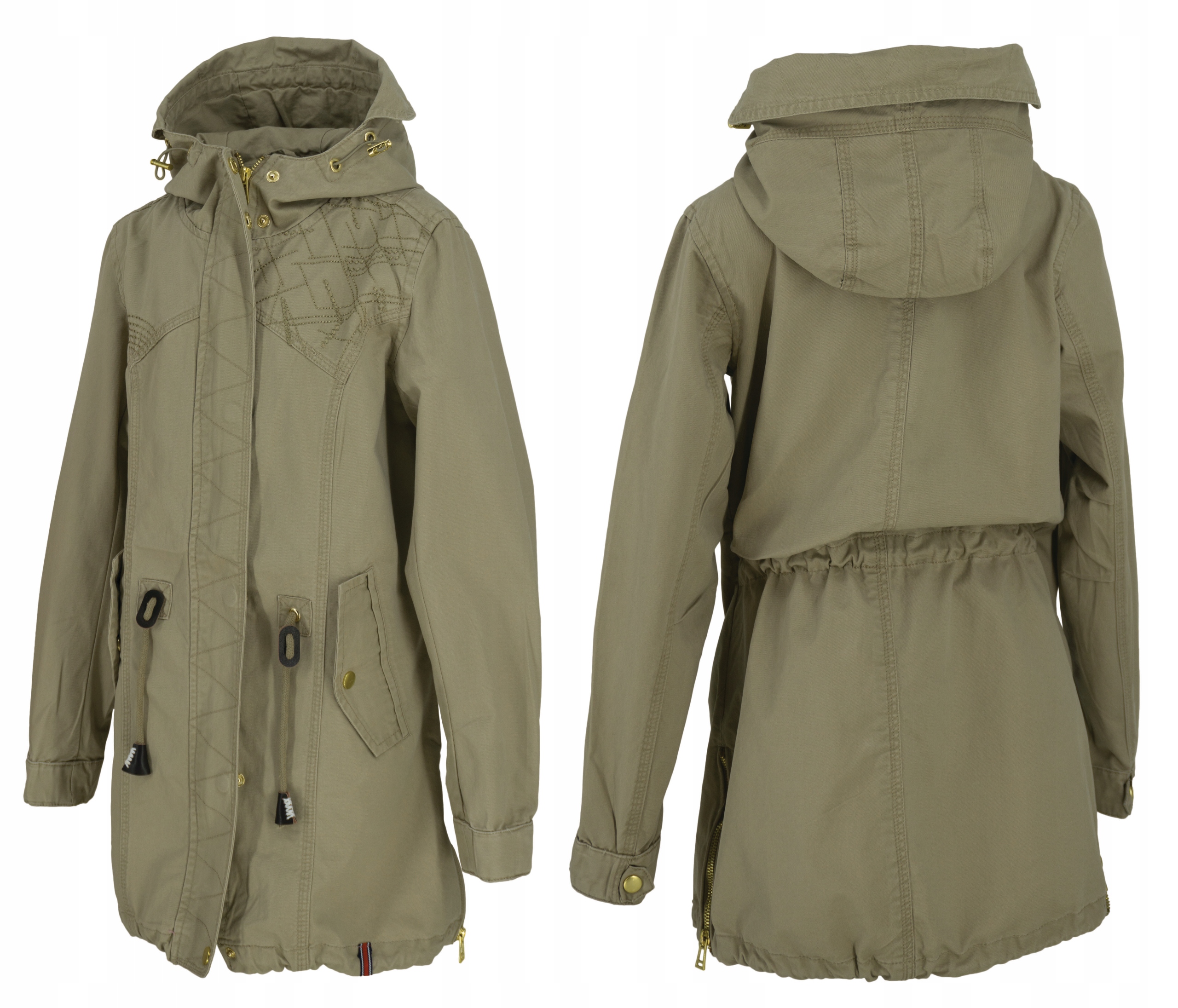 

X027 Bawełniana kurtka parka płaszcz rozmiar 158