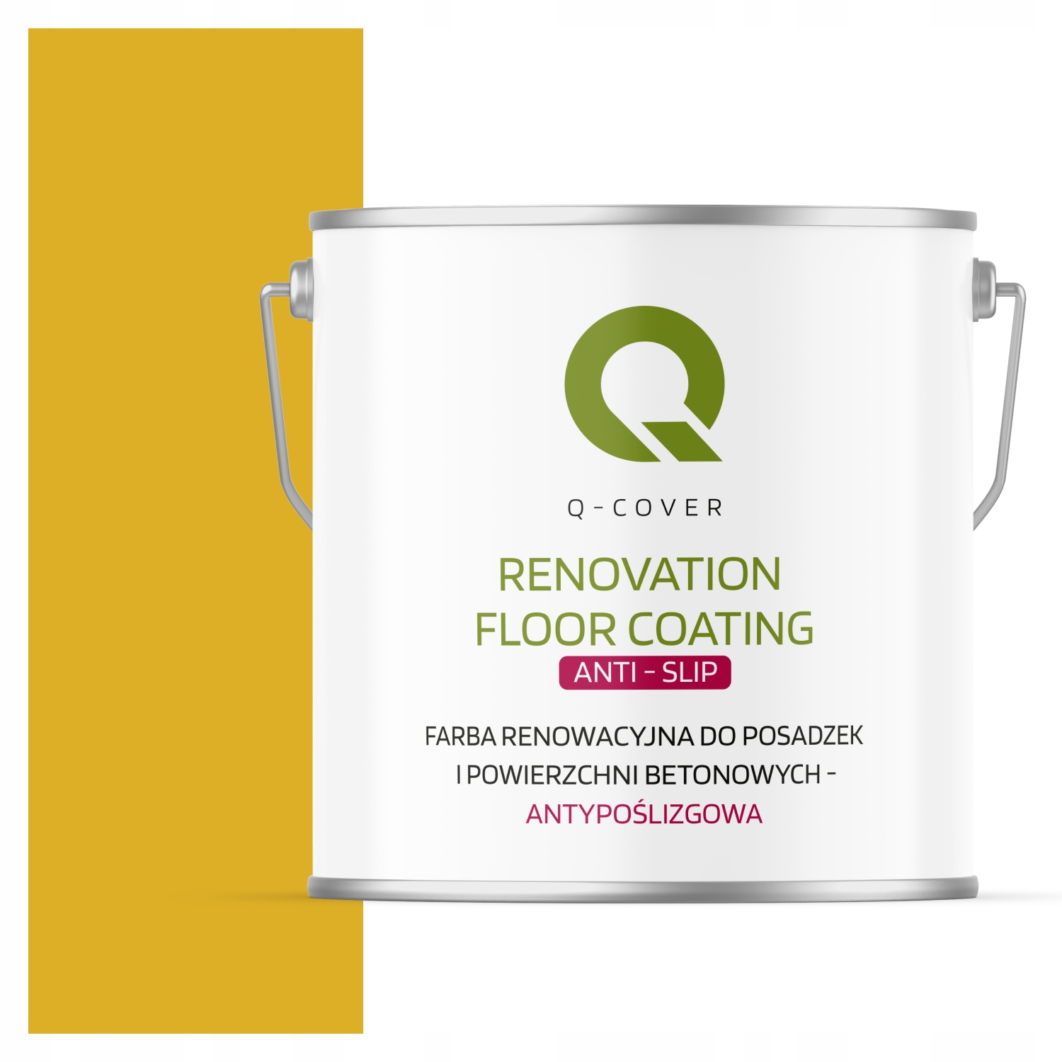 Protišmyková Farba Na Renováciu Betónu V Garáži 5 L Žltá Citrónová RAL1012