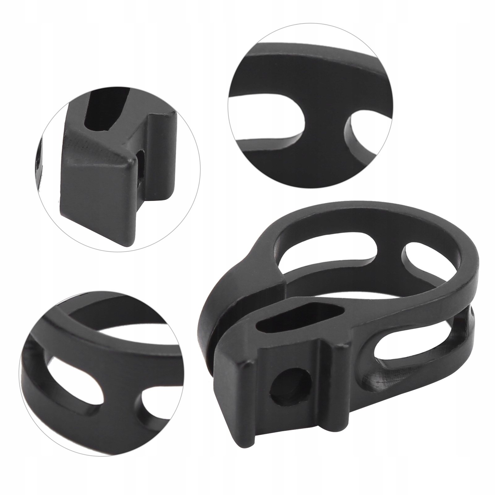 OBEJMA MANETKI ZACISK DO MANETEK ROWEROWYCH CZARNY Marka bez marki