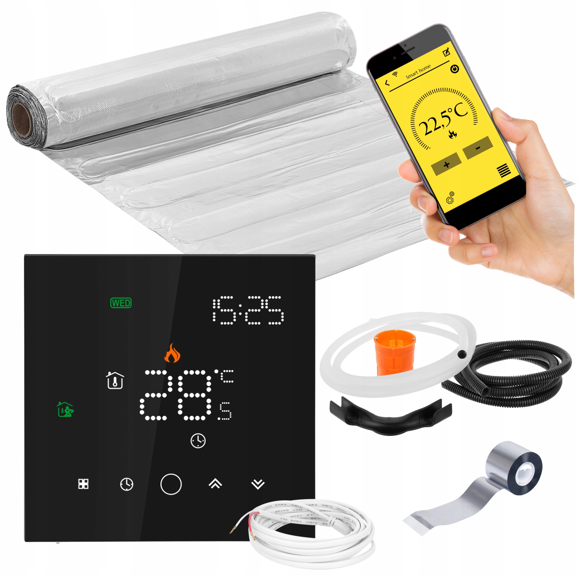 Sada Vykurovacích Podložiek Mission Air pod panely MAL-160W/m² 3m² WIFi