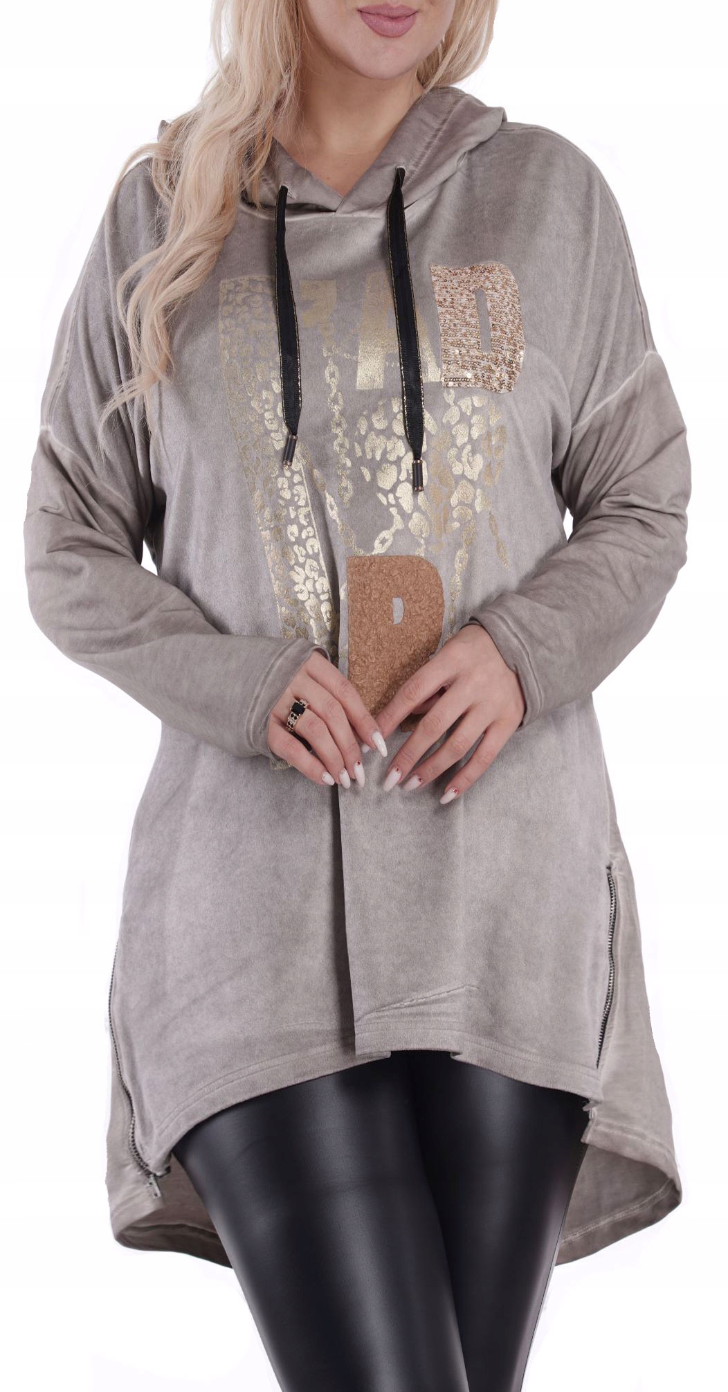 JEDYNA TAKA TUNIKA MODNA JADOR E KAPTUR DUŻA 666C Rozmiar 48