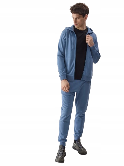 Pánské teplákové kalhoty 4F 4FWSS24TTROM603-32S modré jogger tepláky XXL;