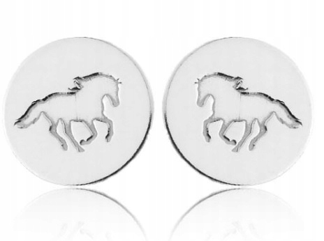 

Kolczyki sztyfty Konie Koniki Celebrytki SREBRO925