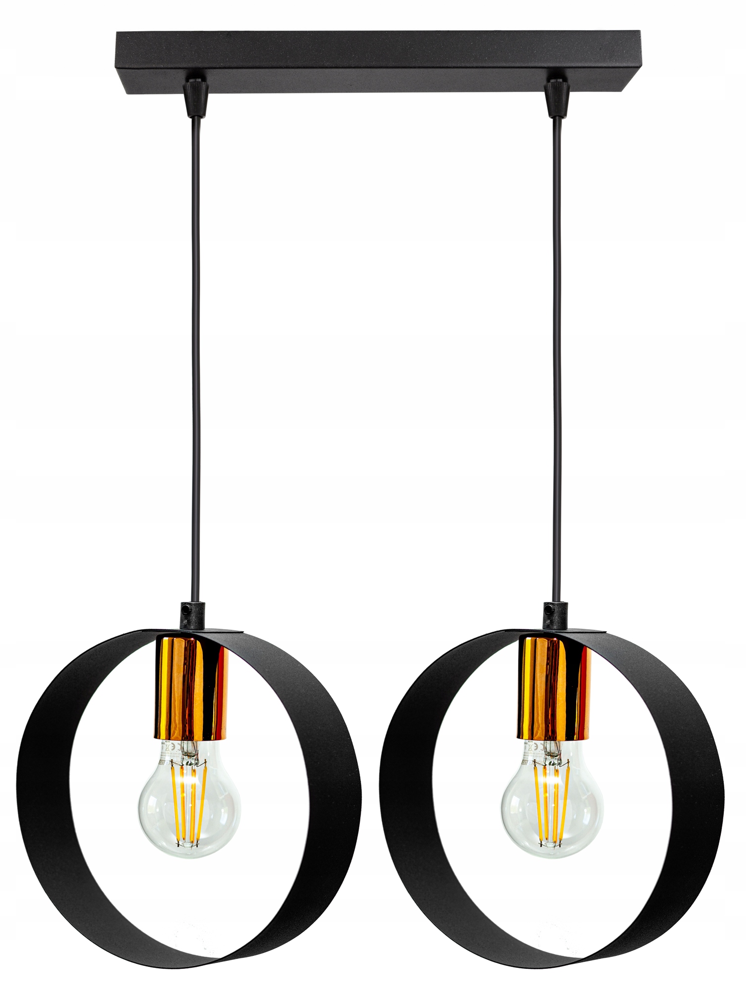 

Lampa Sufitowa Plafon Żyrandol Loft Edison Ring