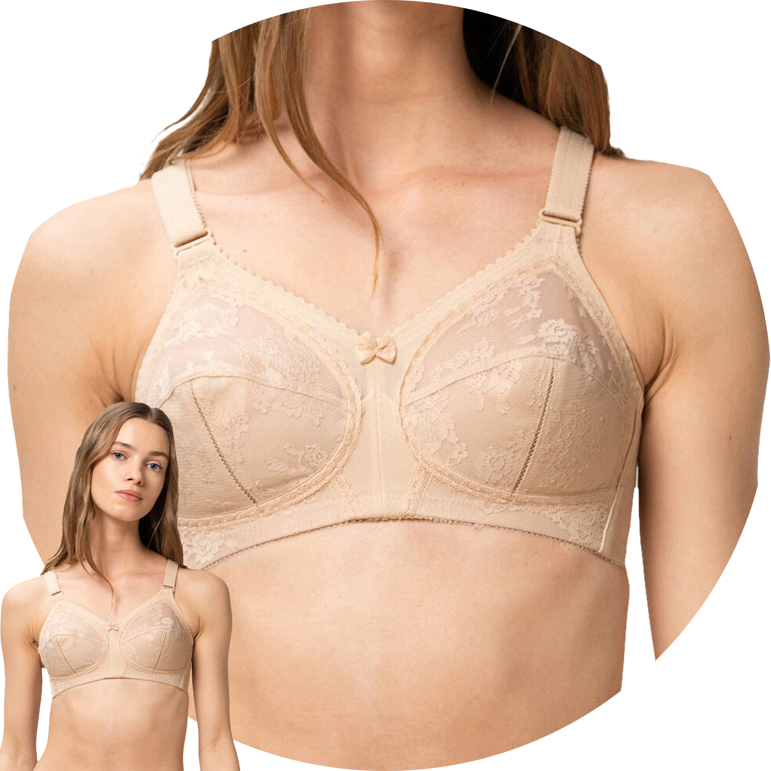 Triumph 10166213 Doreen X béžová 80C Měkká podprsenka Soft