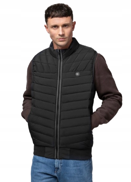 Prošívaná Bunda Bez Rukávů Pit Bull Bez Kapuce Naylor černá velikost S