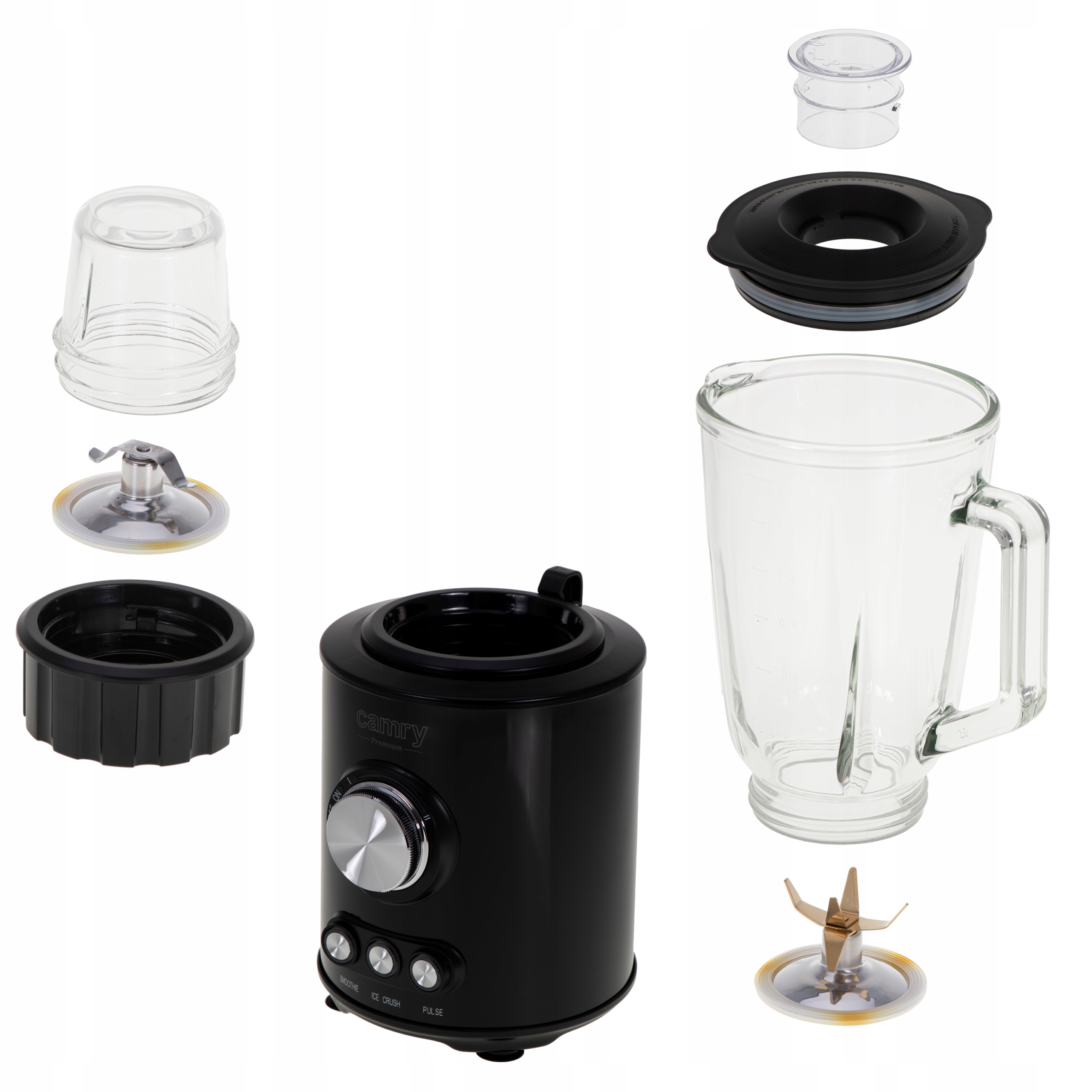 Blender CR 4088 - Tytanowe Ostrza, Szklany Dzb. 1,5l, 1800W