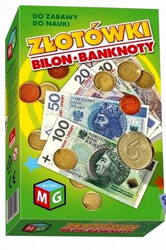 

Złotówki Bilon Banknoty Do Zabawy Nauki Pieniądze