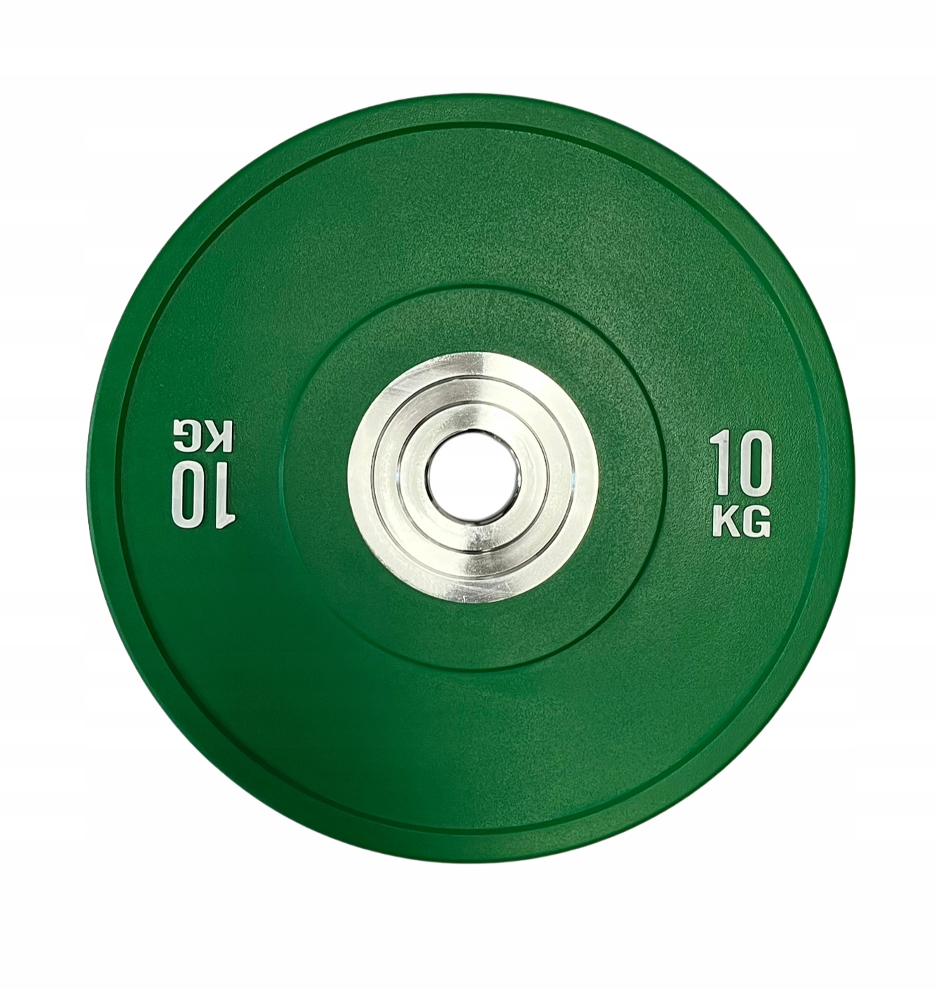 Obciążenie olimpijskie 10 Kg bumper Pro 10 Kg zielony Wzmocniony