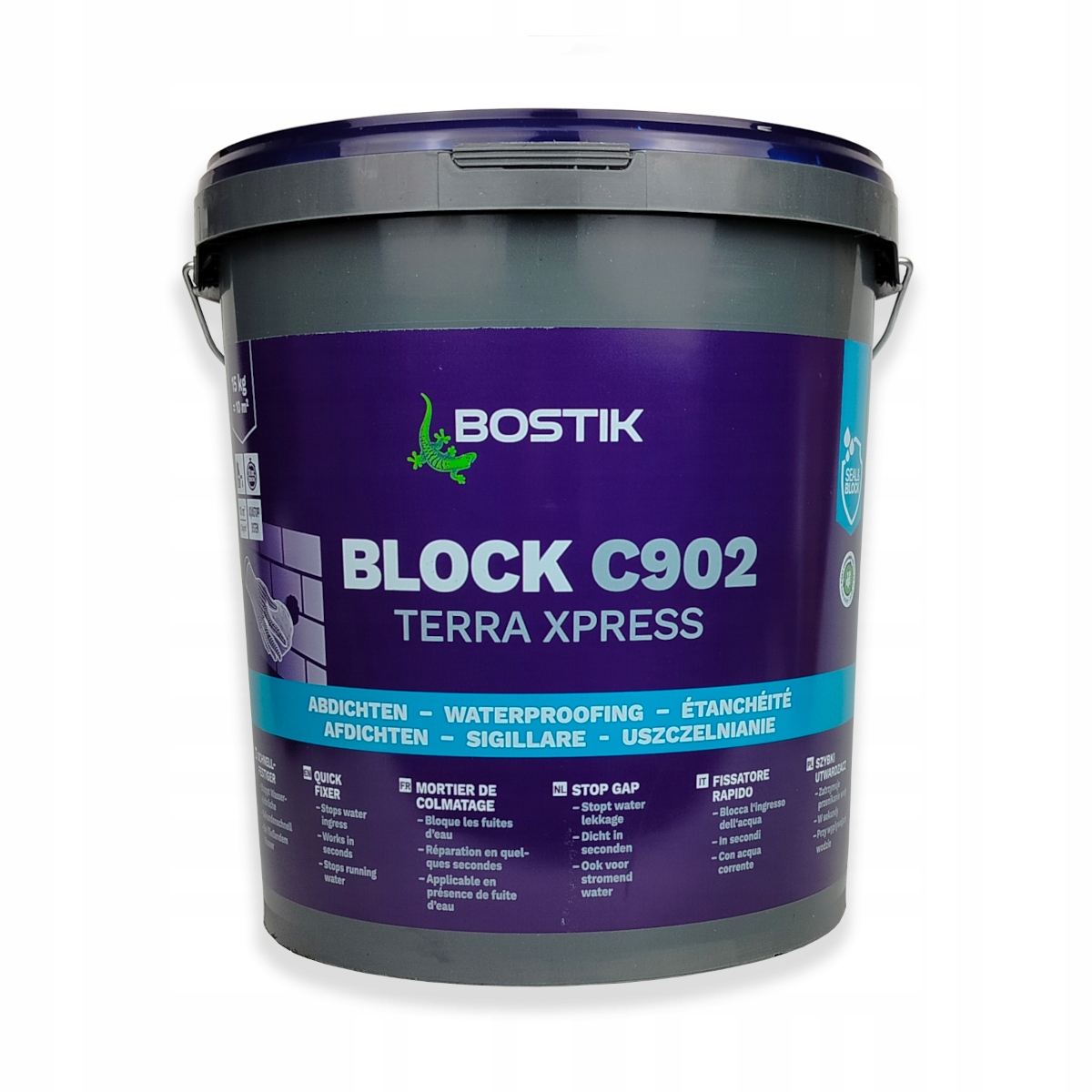 Bostik C902-Szybkowiążący cement do zatrzymania wycieków wody 15kg/Puder-ex