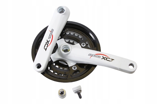 Mechanizm korba Sr Suntour Xct biały 48-38-28 175 mm