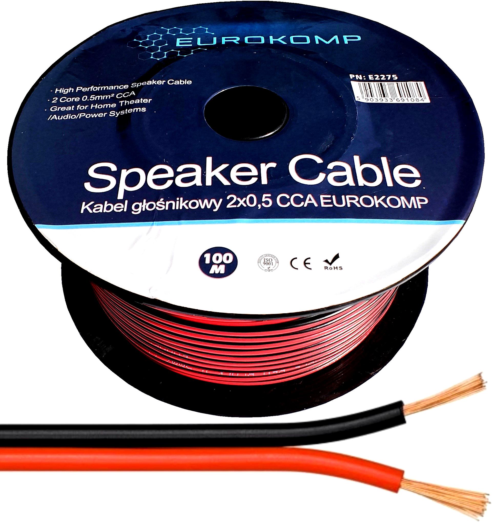 Кабель динамика Eurokomp E2275 2 x 0,5 мм2 100 м