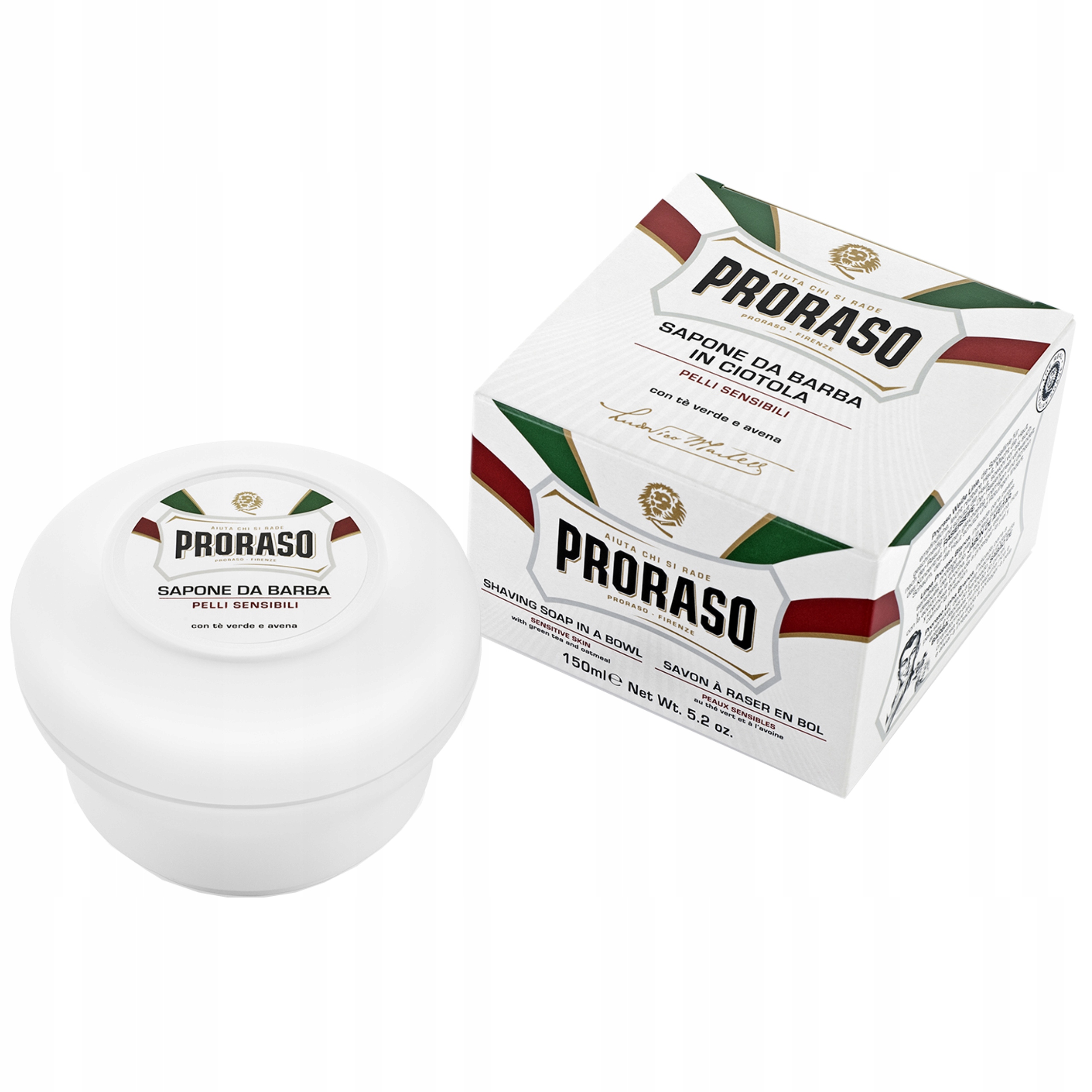 Proraso Sensitive Shaving Soap - mydło do golenia skóry wrażliwej, 150ml