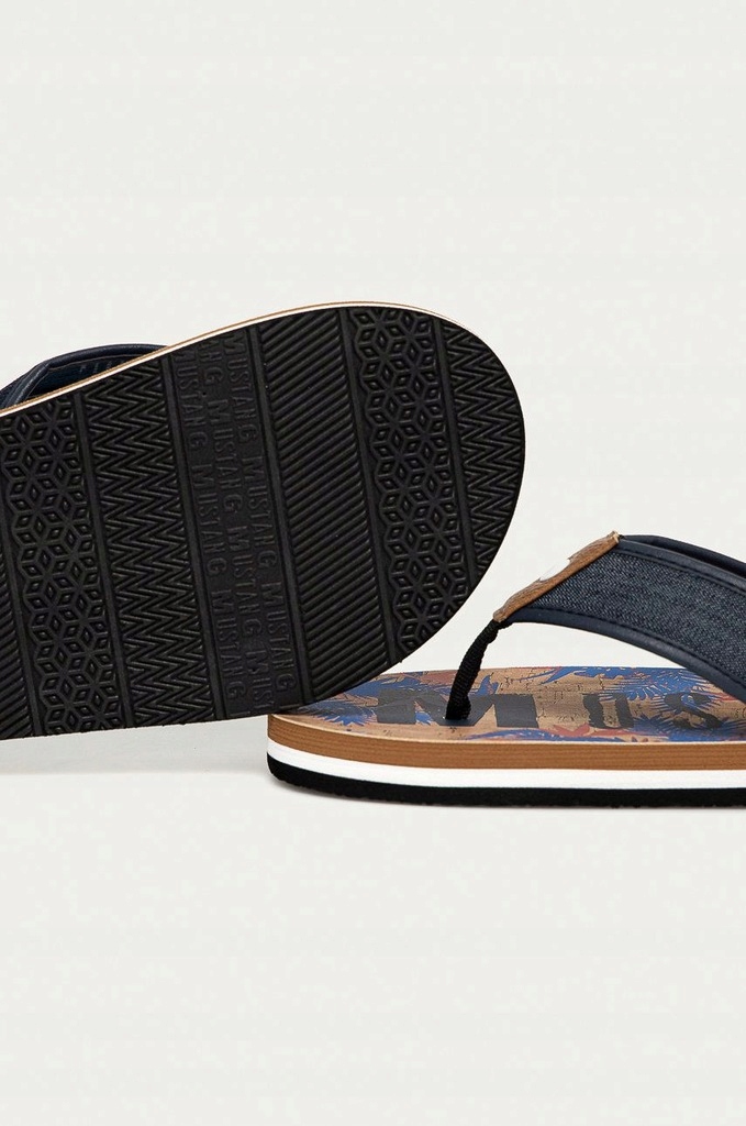 Japonki Klapki Męskie Mustang R. 46 Nowe Oryginał Długość wkładki 30 cm