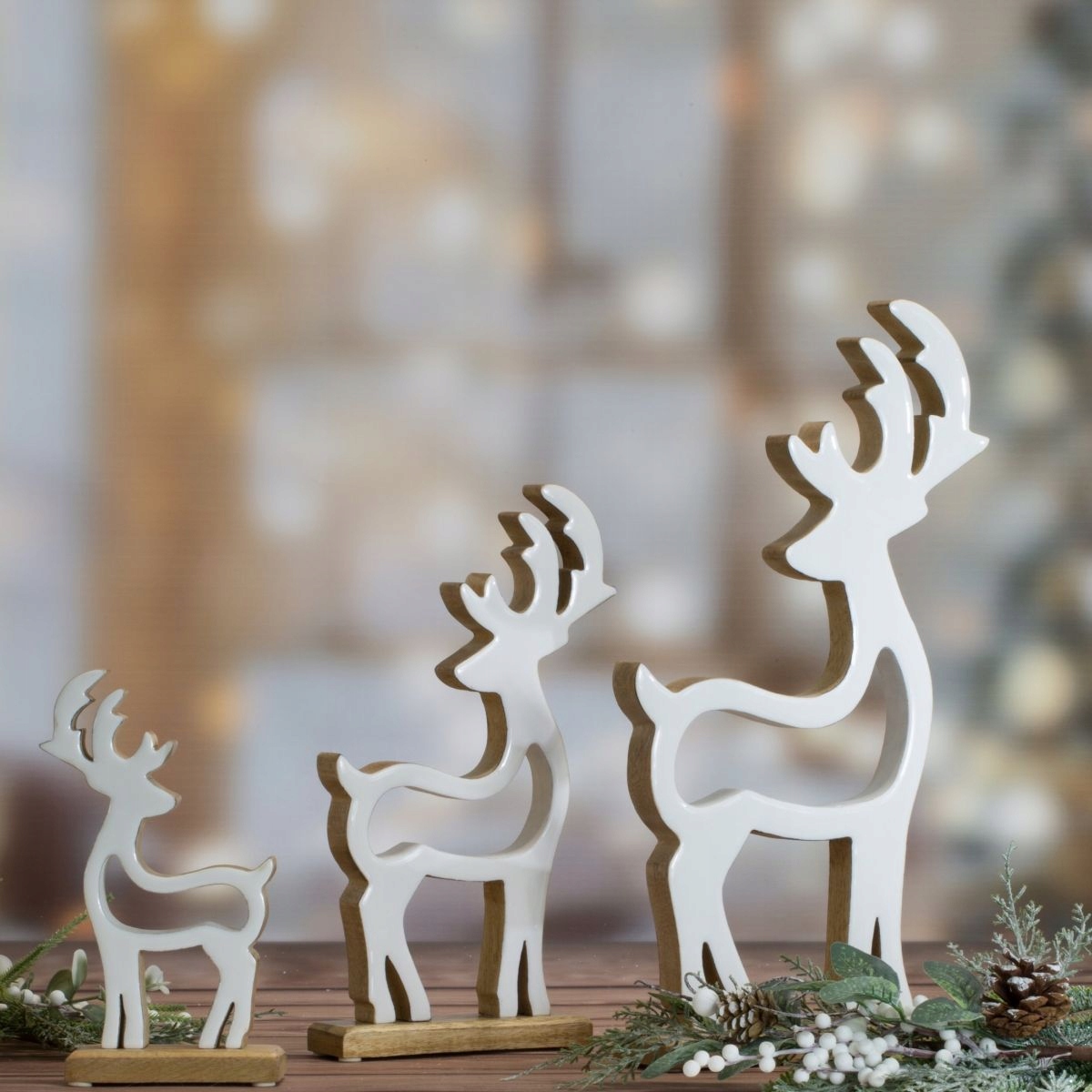 RENIFER FIGURKA NA ŚWIĘTA 31 CM OZDOBA ŚWIĄTECZNA Stan opakowania oryginalne