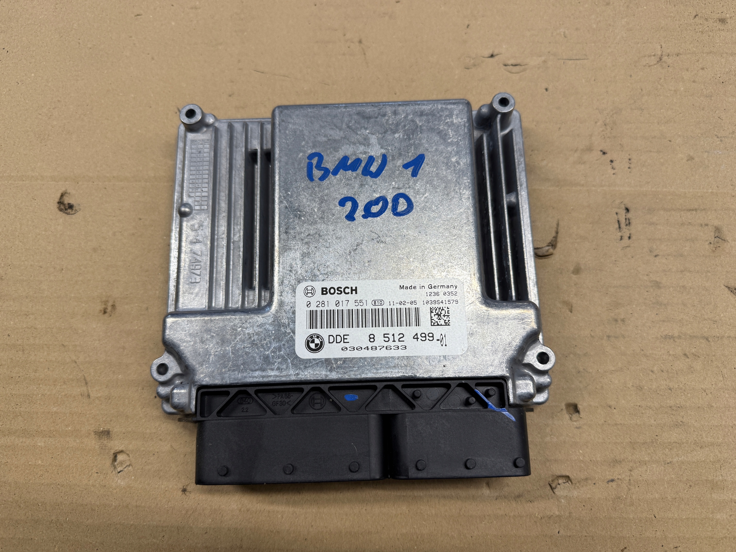 BMW E81 E87 E90 2.0D N47 computer Centralina Motore 8512499