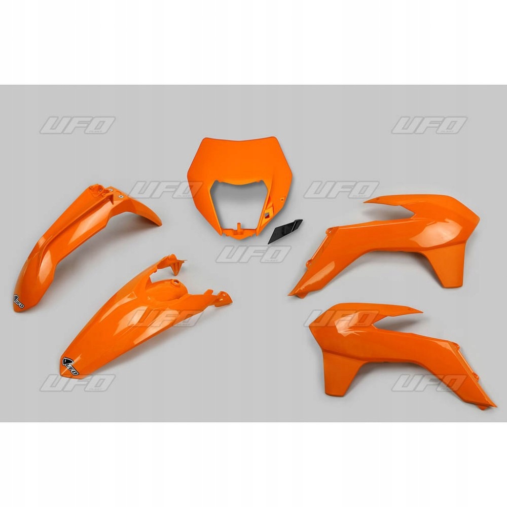 Ufo Sada Plastov Ktm Exc/excf '14-'16 S Krytom Lampy Oranžová