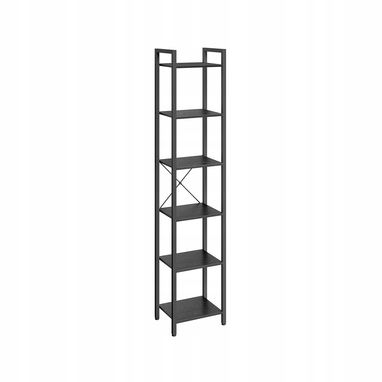 Regál Loft čierny vysoký 187 cm Industriálny
