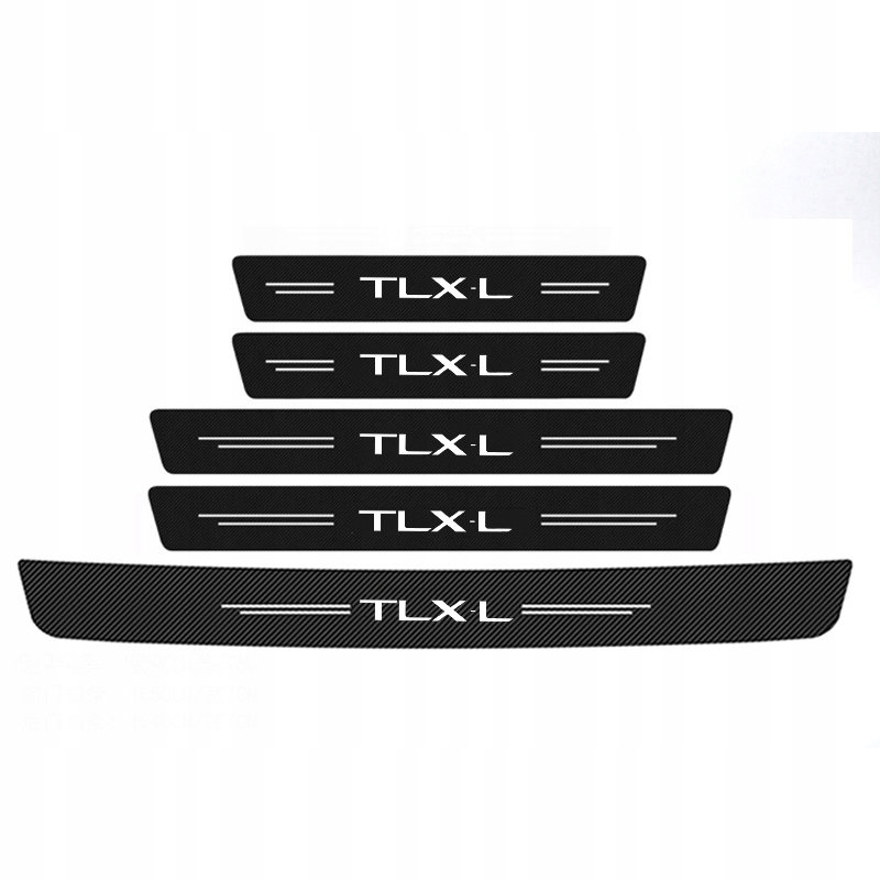 5 Nálepka na prah auta pre Acura TLX-L
