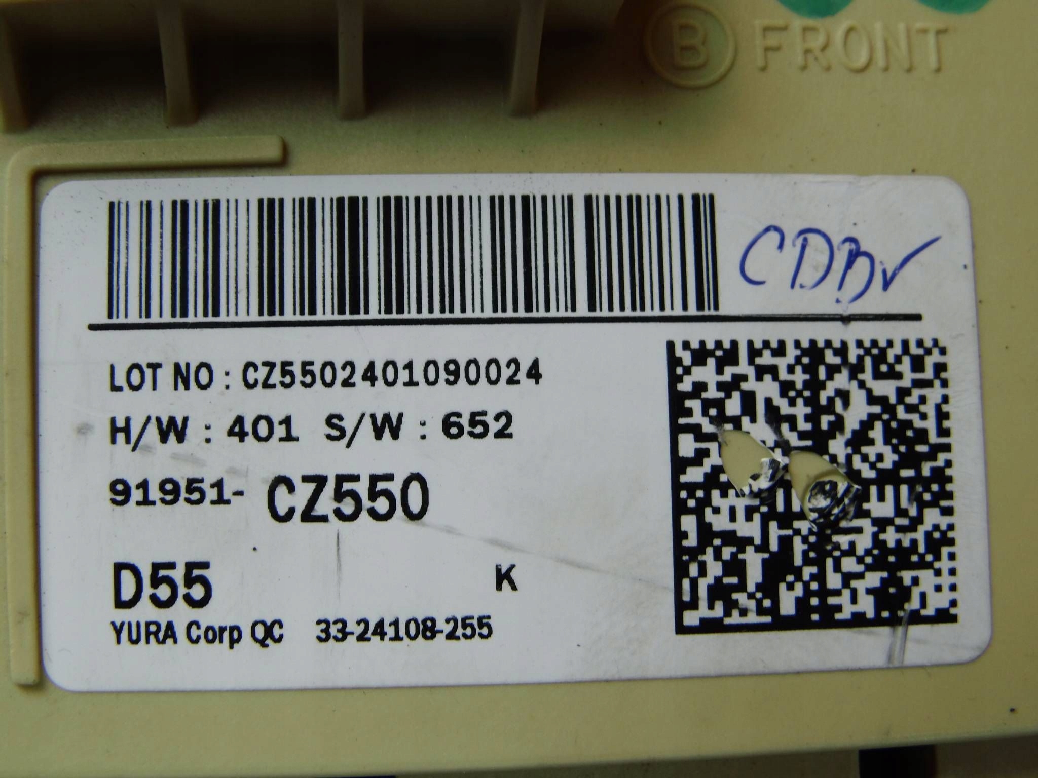 Hyundai Tucson IV NX4 control unit BSM BSI module 91951CZ550