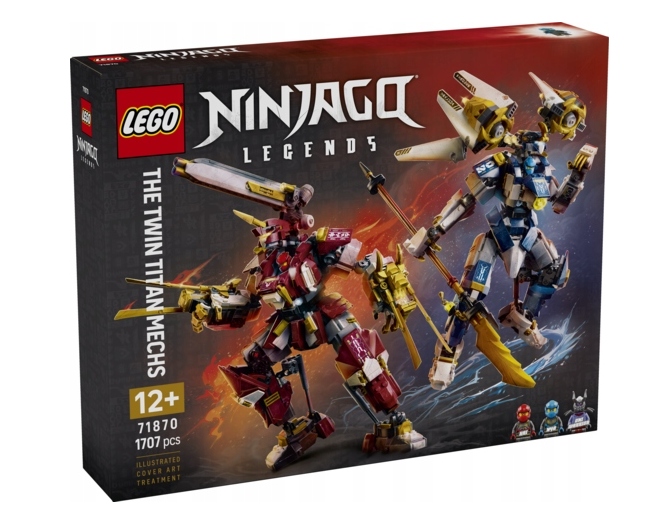 Lego 71870 Ninjago Dvojčatové Titanové Mechy