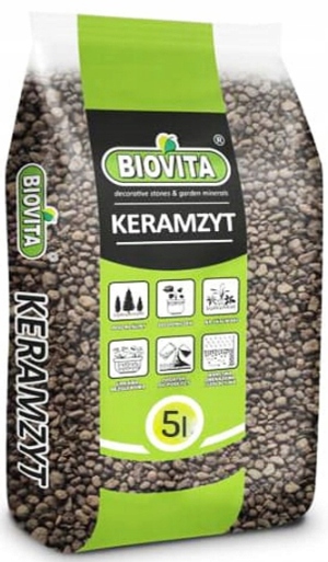 KERAMZYT 5L BIOVITA 6-18mm DO NAWADNIANIAN ROŚLIN