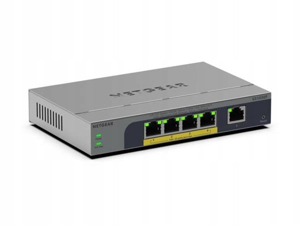 Netgear 5PT Gigabit Unmanageable Plus Switch W/ Poe+