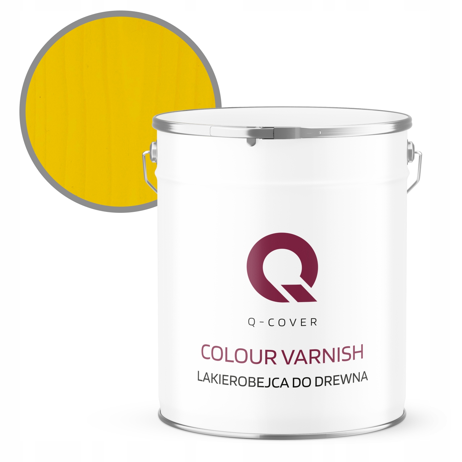 Rychleschnoucí Lak Na Dřevo 5L Žlutý Satén Výkonná Barva 3V1