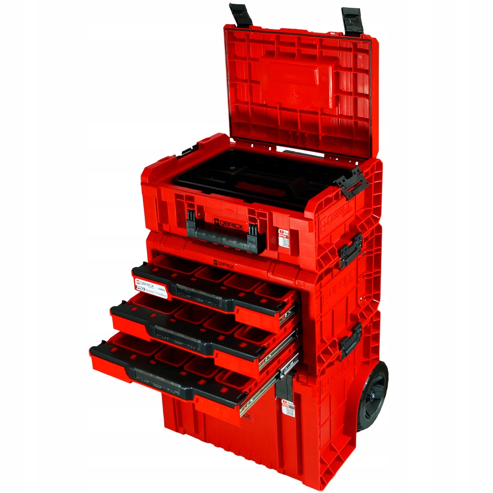 

Zestaw Skrzyń Narzędziowych Qbrick Pro Red Szuflad