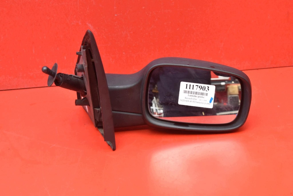 mirror right black, manually EU 0104016 RENAULT CLIO 3 III 05-09