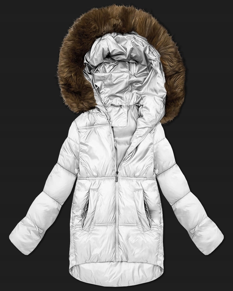 Přechodná Bunda Kapuce B8280 Kč Bílá L (40)