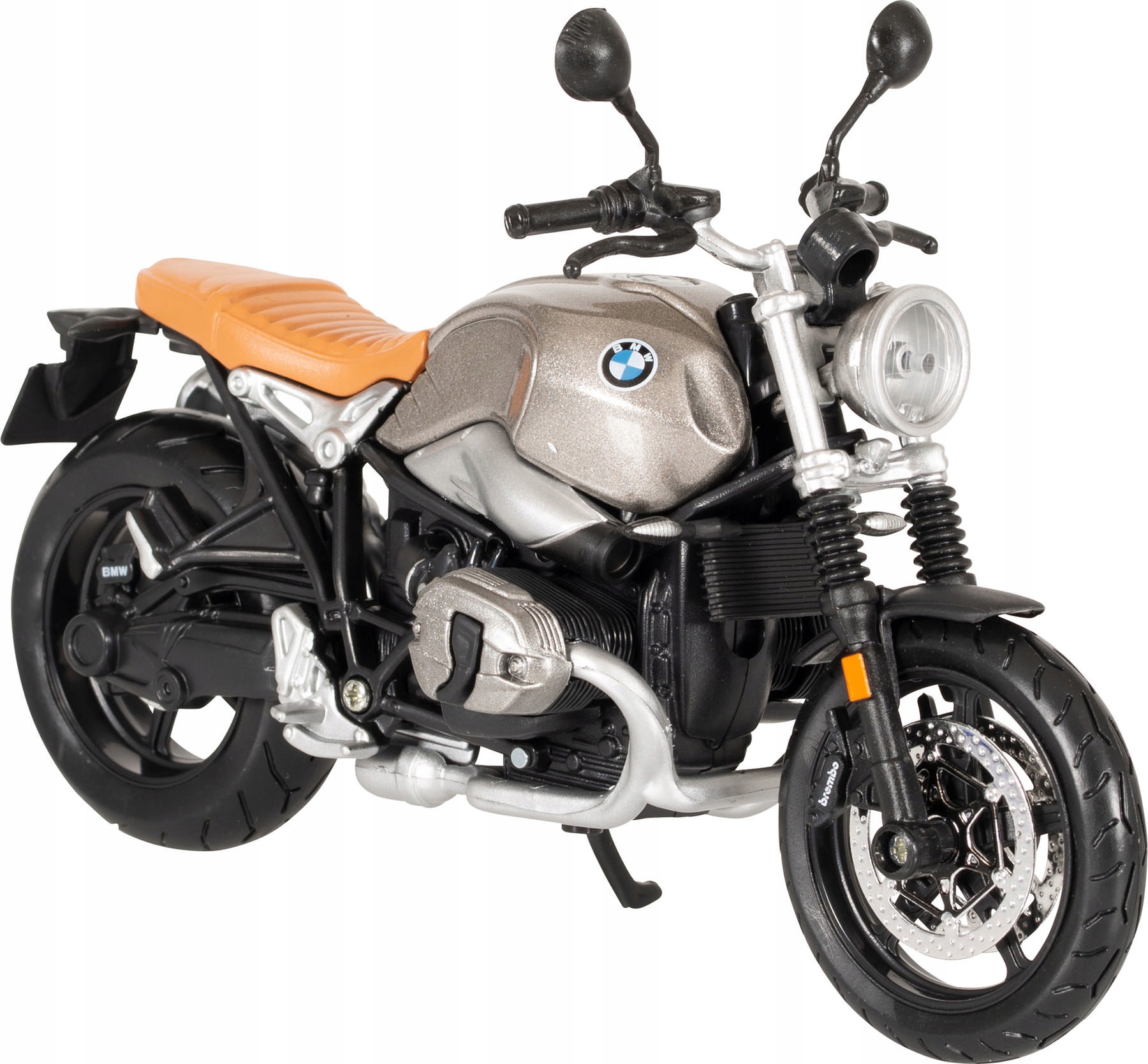 Bauer Spielwaren 5-18834 Bmw R nineT Scrambler Motorradmodell, šedá