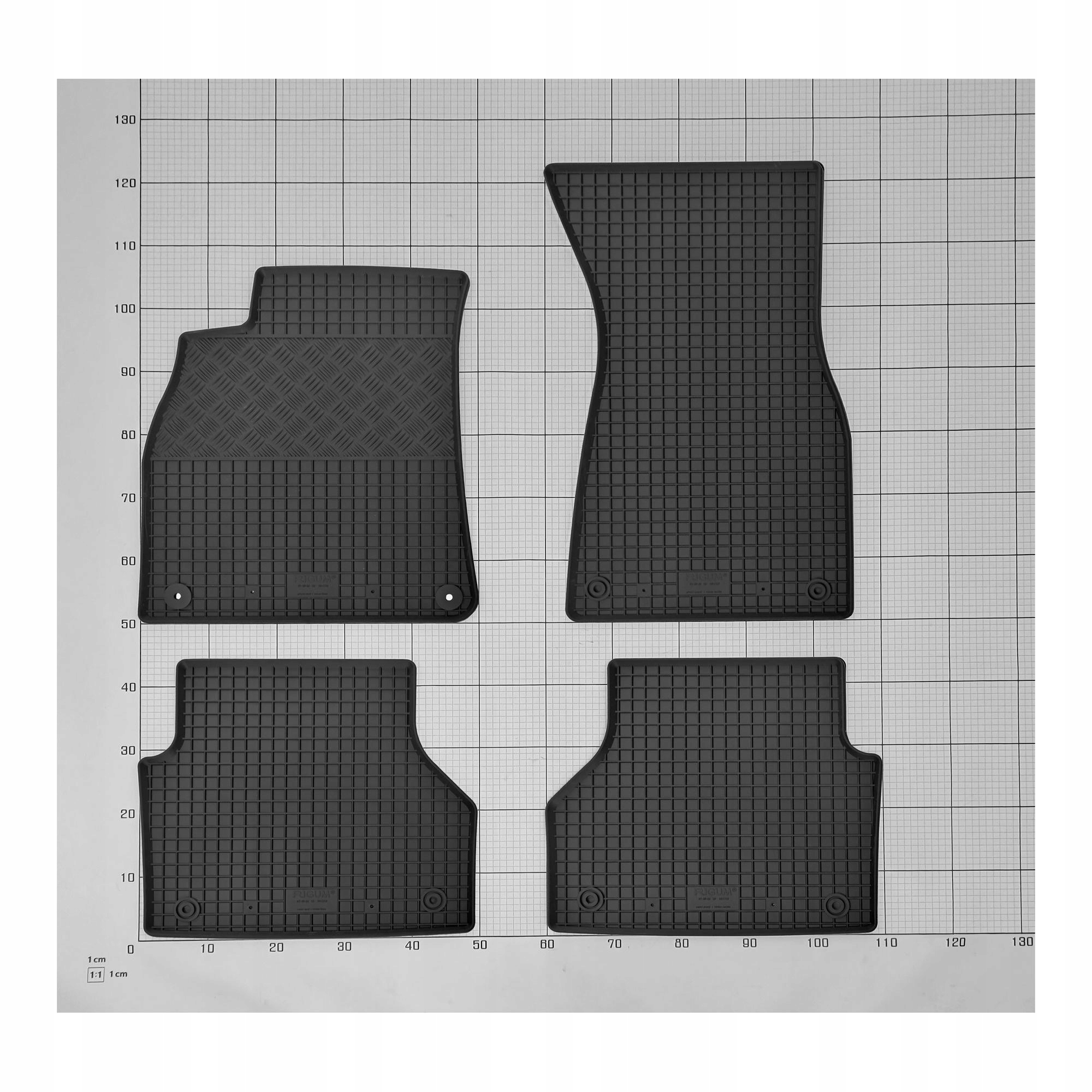 Zestaw dywaników do AUDI A7 od 2018 - dywaniki gumowe i mata bagażnikowa Waga produktu z opakowaniem jednostkowym 8 kg