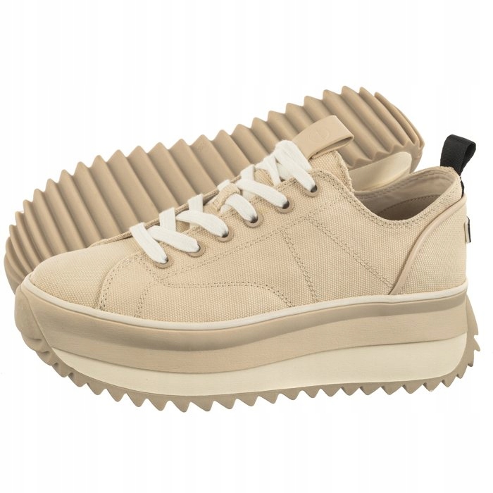 Dámské Sneakers Boty na Platformě Tamaris Béžové 1-23731-41 418 Ivory