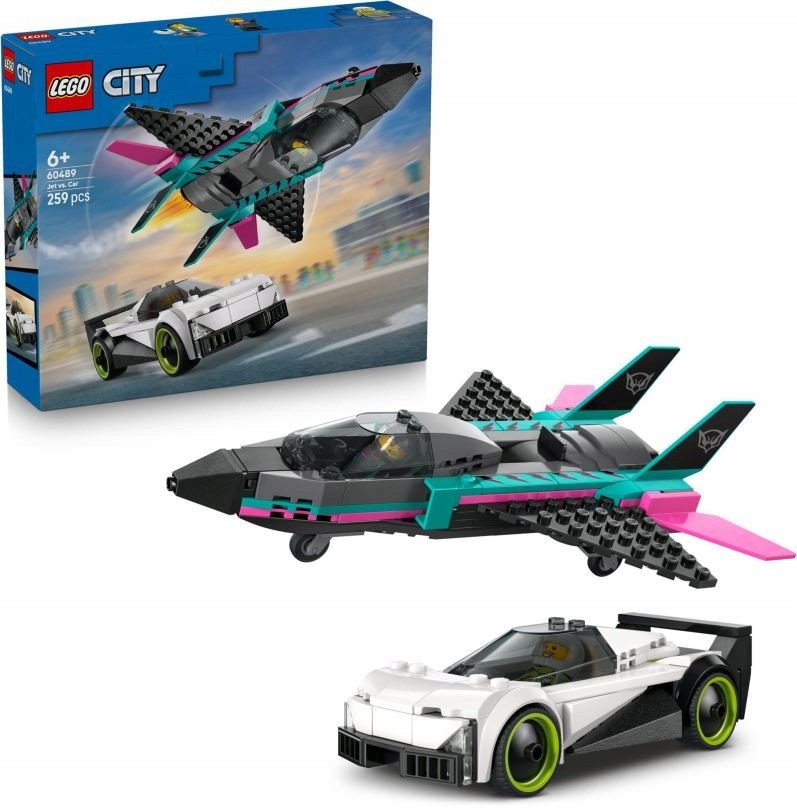 Lego City 60489 Tryskáč vs. auto