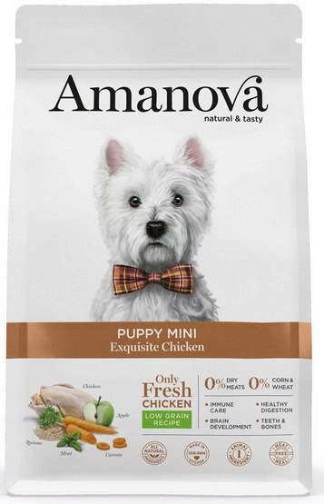 Levně Amanova Dog Puppy Mini Exquisite Chicken Kuře 2kg