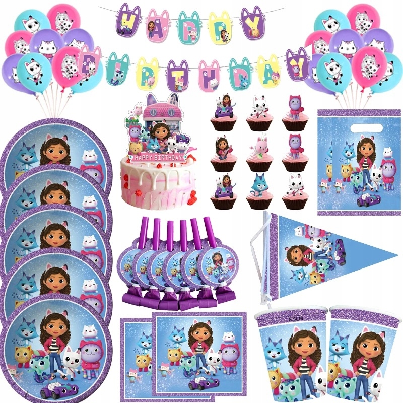 Koci Domek Gabi OBRUS dekoracje urodzinowe GRATISy EAN (GTIN) 8742454697