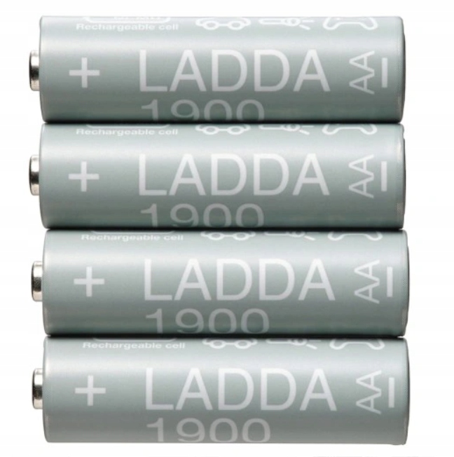 Ikea Ladda akumulatorki Aa R6 zestaw 4szt 1900mAh