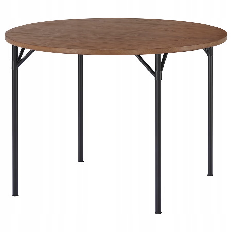 Stół okrągły Grotan Ikea 105 x 105 x 75cm czarny