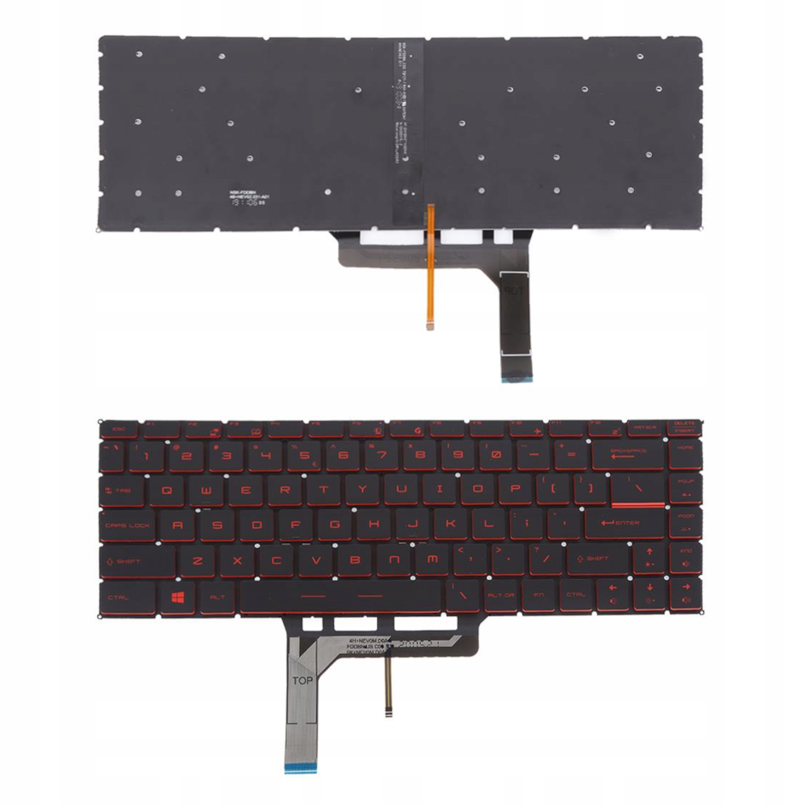 Nová Klávesnice Pro Msi GS65 GF63 MS-16Q1MS-16Q2 Led Red