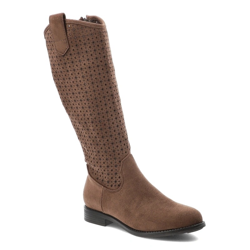 Dámské kozačky S.Barski, hnědé, HY62-8144 Brown