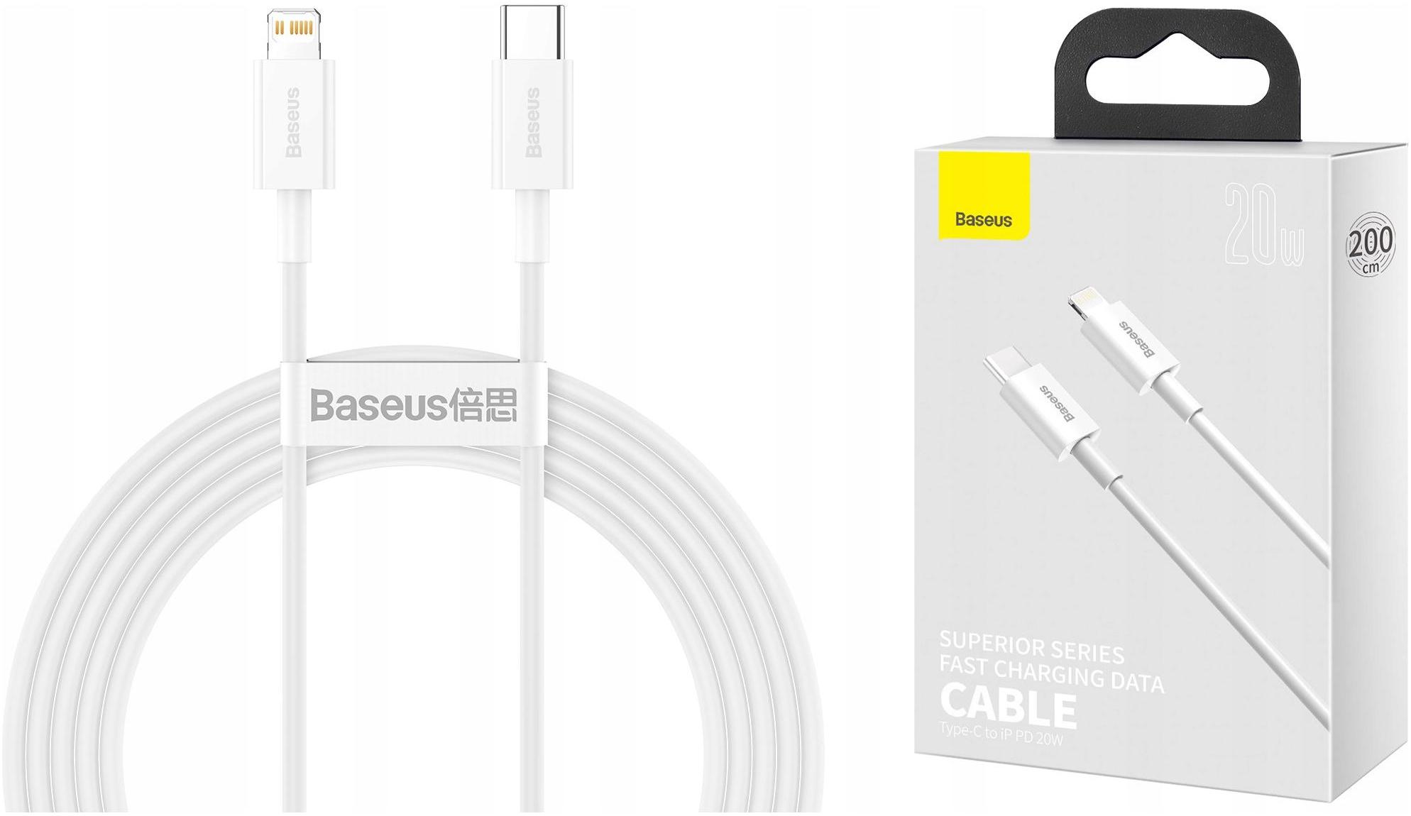 

Baseus Kabel Usb-c Lightning 2m 20W do iPhone Fast