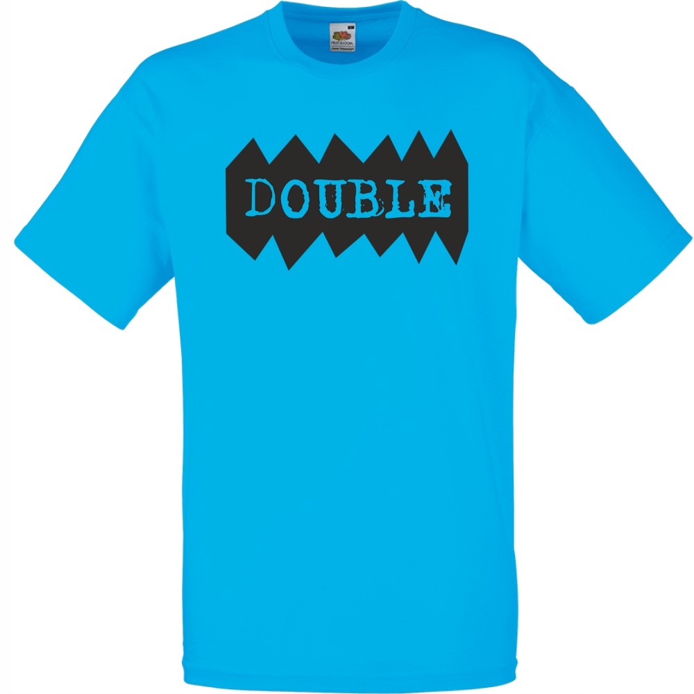 

Koszulka double trouble dla par 1 S lazurowa